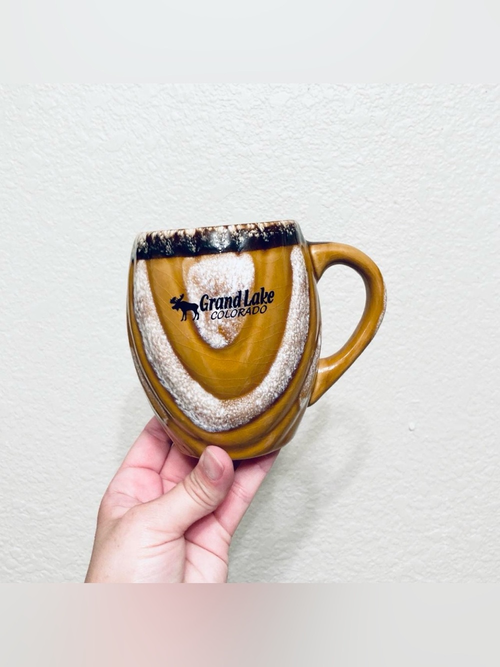 Grand Lake Colorado Glazed Ceramic Souvenir 16 oz. Coffee Tea Mug